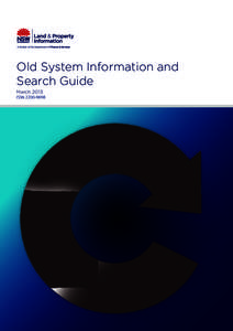 Old System Information and Search Guide March 2013 ISSN[removed]  Old System Information and Search Guide