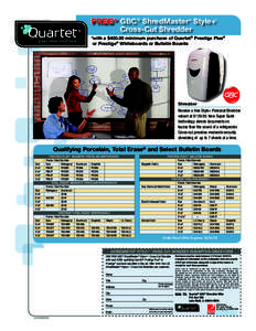 Shredder / Fiction / Film / Business / Office equipment / Whiteboard / ACCO Brands