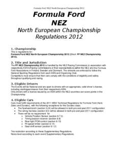 Formula Ford NEZ North European Championship[removed]Formula Ford