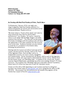 Music / Mass media / Puff /  the Magic Dragon / Stookey / Noel / Mary / In Concert / Album / Paul Stookey / Peter /  Paul and Mary / Music industry