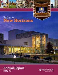 Paths to  New Horizons Annual Report[removed]