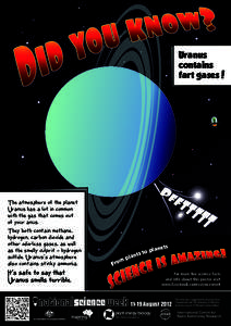 Uranus contains fart gases! The atmosphere of the planet Uranus has a lot in common