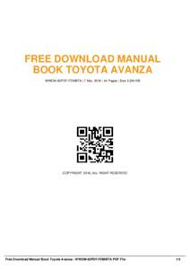 Business / Toyota Avanza / Economy of Japan / Automotive industry / Toyota / E-book