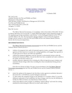 Evaluation / Conservation in the United States / Endangered Species Act / United States Fish and Wildlife Service / Environmental impact assessment / United States Environmental Protection Agency / National Environmental Policy Act / Rulemaking / Regulation of greenhouse gases under the Clean Air Act / Environment / Impact assessment / Prediction