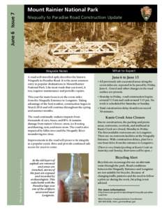 June 6 Issue 7  Mount National ParkPark MountRainier
