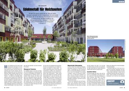 Prix Lignum 2015: Edelmetall für Holzbauten