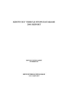 State Law Enforcement Agencies, other than Kentucky State Police and State University Public Security/Police Departments, m...