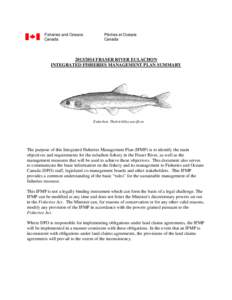 PACIFIC HERRING INTEGRATED FISHERIES MANAGEMENT PLAN SUMMARY FOR[removed]