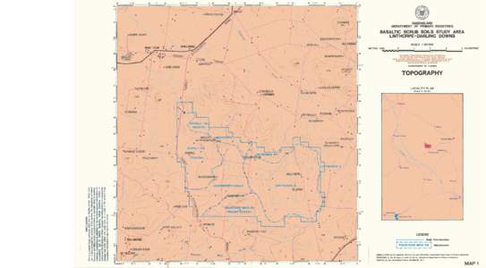 Linthorpe-Darling Downs Basaltic Scrub Study Area Topography