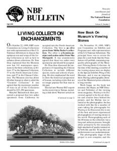 NBF BULLETIN Fall 1999 News for contributors and