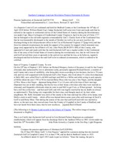 Southern Campaign American Revolution Pension Statements & Rosters Pension Application of Zachariah Goff W2730 Betsey Goff VA Transcribed and annotated by C. Leon Harris. Revised 25 April[removed]At a Superior Court of Law