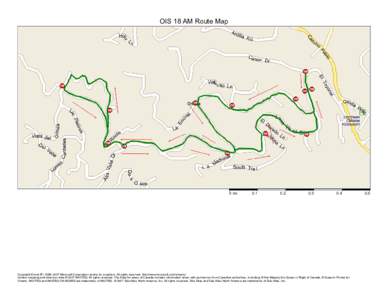 OIS 18 AM Route Map  0 mi 0.1