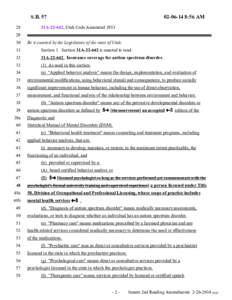 SB0057 - Senate 2nd Reading Floor Amendments