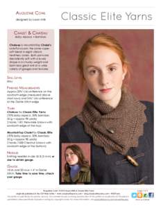 Augustine Cowl designed by Susan Mills Chalet & Chateau Baby Alpaca • Bamboo