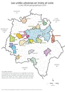 Les unités urbaines en Indre et Loire - code officiel géographiqueSARTHE 72 St