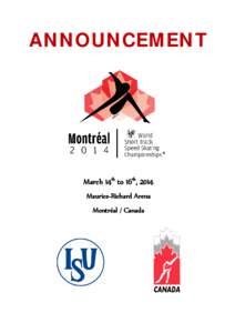 On behalf of Japan Skating Federation、the Organizing Committee has the honor and pleasure to invite you to a competition in the