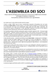 ANARB ASSOCIAZIONE NAZIONALE ALLEVATORI BOVINI RAZZA BRUNA ITALIANA ISO 9001:2008 Loc. FerlinaBUSSOLENGO (VR) Tel. +Telefax +