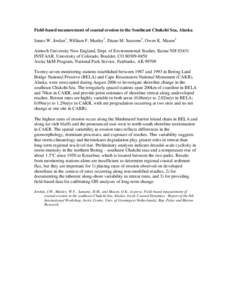 Earth / Shishmaref /  Alaska / Current sea level rise / Erosion / Chukchi people / Bering Land Bridge National Preserve / Arctic Ocean / Arctic / Chukchi Sea / Physical geography / Geography of Alaska