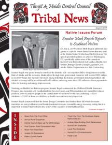 Tribal News Newsletter - August 2009 Issue