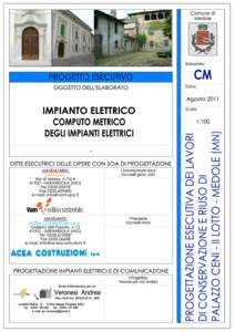 STUDIO ELETTROTECNICO per.ind. Veronesi Andrea loc. Mulino, [removed]Massa Finalese (MO) N.