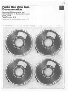 Public Use Data Ta Documentation Computer Measurements and nterpretations of Electrocardio’grams