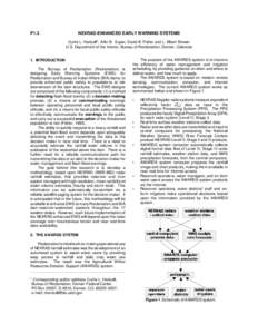 P1.3  NEXRAD-ENHANCED EARLY WARNING SYSTEMS Curtis L. Hartzell*, Arlin B. Super, David B. Fisher and L. Albert Brower U.S. Department of the Interior, Bureau of Reclamation, Denver, Colorado