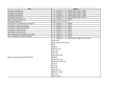 Professional negligence in English Law / Tort law / Case citation / Law / Legal research / English law