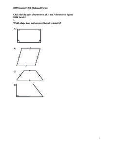 Parallelogram / Equilateral triangle / Polygon / Reflection symmetry / Geometry / Symmetry / Rotational symmetry