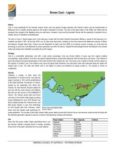 Microsoft Word - Minerals Thematic and Fact Sheets - Fact Sheets - Brown Coal - Lignite - Formatted.DOCX