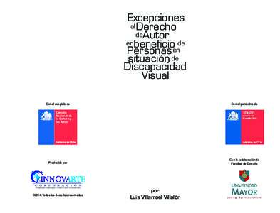 Excepciones al Derecho deAutor enbeneficio de Personas en situación de