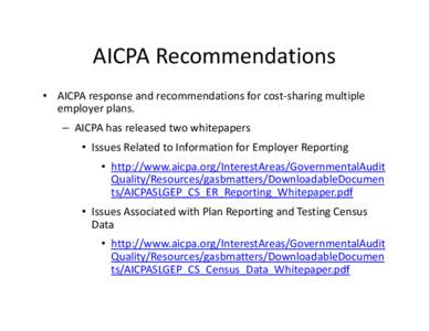 Microsoft PowerPoint - NCTRwebinar_GreveKarlPPT_140506 Revised_AICPA Recommendations