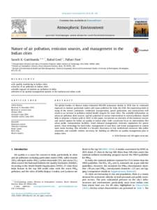 Atmospheric Environment[removed]501e510  Contents lists available at ScienceDirect Atmospheric Environment journal homepage: www.elsevier.com/locate/atmosenv