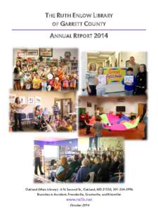 The Ruth Enlow Library  of Garrett County  Annual Report 2014
