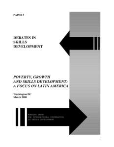 POVERTY, GROWTH AND TRAINING DEVELOPMENT IN LATIN AMERICA