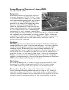 Earth / Environmental engineering / Sustainable gardening / Oregon Museum of Science and Industry / Willamette River / Stormwater / Portland /  Oregon / Swale / Water pollution / Environment / Water