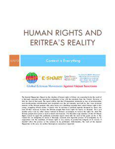 Human Rights and Eritrea’s Reality