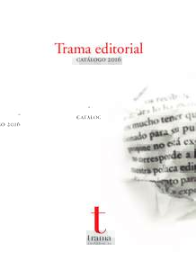 Trama editorial catálogo 2016 t  trama