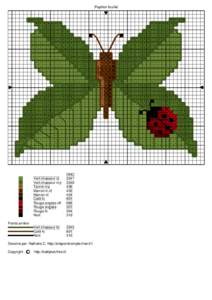 Papillon feuille  Points arrière Vert chasseur cl Vert chasseur my