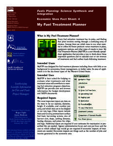 Fuels Planning: Science Synthesis and Integration