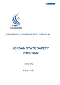 SP[removed]JORDAN CIVIL AVIATION REGULATORY COMMISSION JORDAN STATE SAFETY PROGRAM