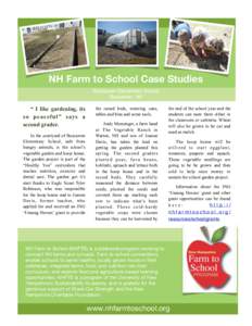 Vegetable / Human behavior / Rural community development / Gardening / Farm to School