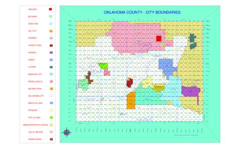 ARCADIA  OKLAHOMA COUNTY - CITY BOUNDARIES BETHANY 2