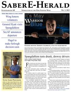 Saber E-Herald Spangdahlem AB Newsletter of the 52nd Fighter Wing  May 2, 2013