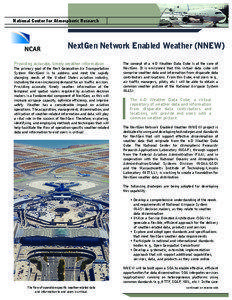 National Center for Atmospheric Research  NextGen Network Enabled Weather (NNEW)