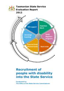 Tasmanian State Service Evaluation Report 2012 Recruitment of people with disability