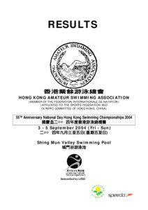 RESULTS  HONG KONG AMATEUR SWIMMING ASSOCIATION