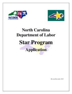 North Carolina Department of Labor Star Program Application