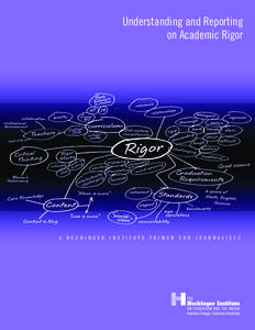 Understanding and Reporting on Academic Rigor FRONT COVER A