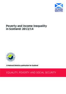 Poverty and Income Inequality in Scotland: 