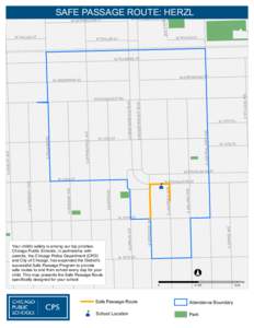 S LAWND  SAFE PASSAGE ROUTE: HERZL W ARTHINGTON ST